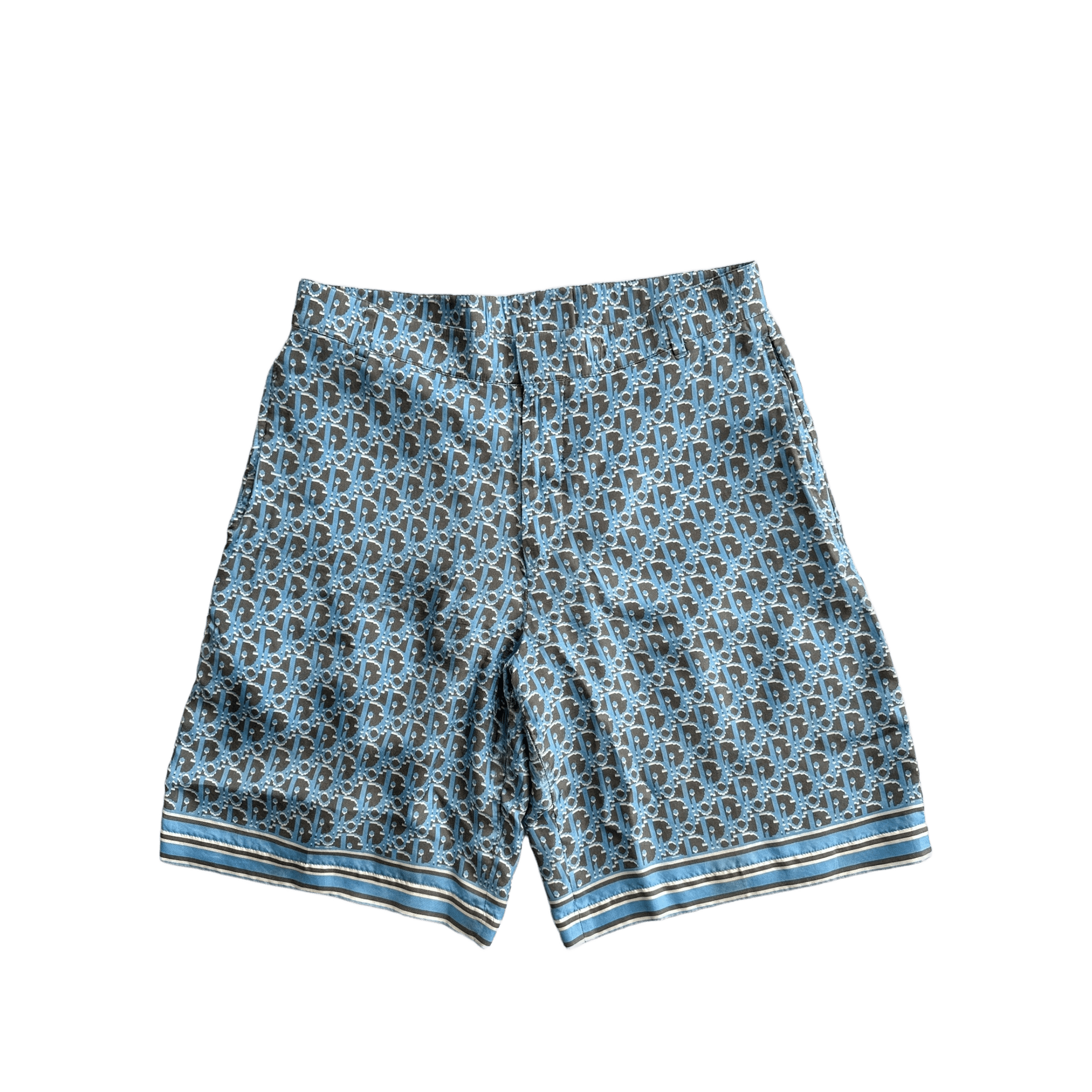 Dior Black & Blue Oblique Bermuda Shorts - Morely TrendsDior Type here:)