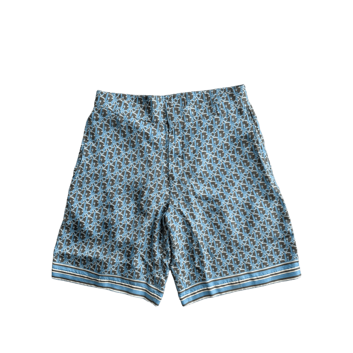 Dior — Dior Black & Blue Oblique Bermuda Shorts