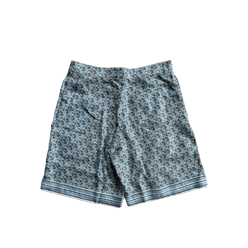 Dior Black & Blue Oblique Bermuda Shorts - Morely TrendsDior Type here:)