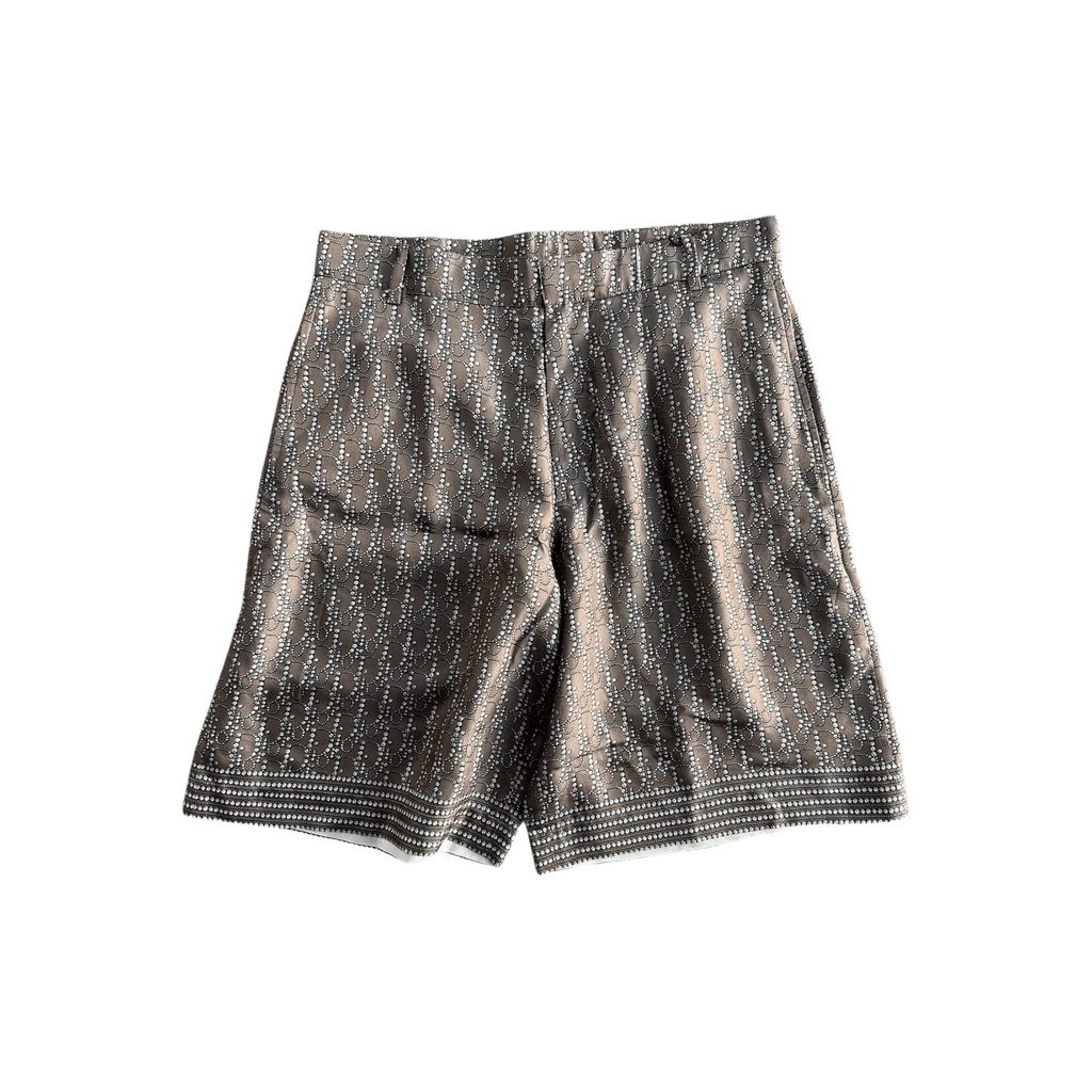 Dior Brown & Pearl Oblique Silk Shorts - Morely TrendsDior Type here:)