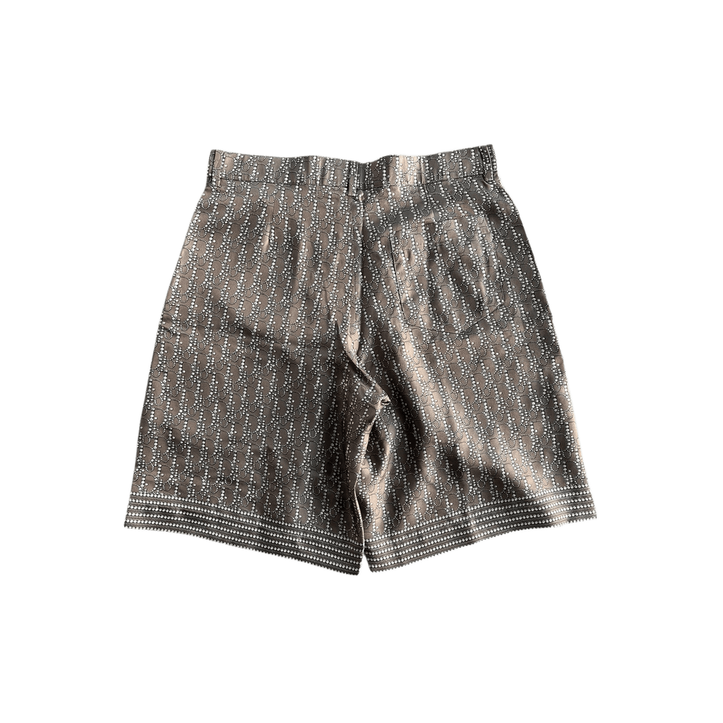Dior Brown & Pearl Oblique Silk Shorts - Morely TrendsDior Type here:)