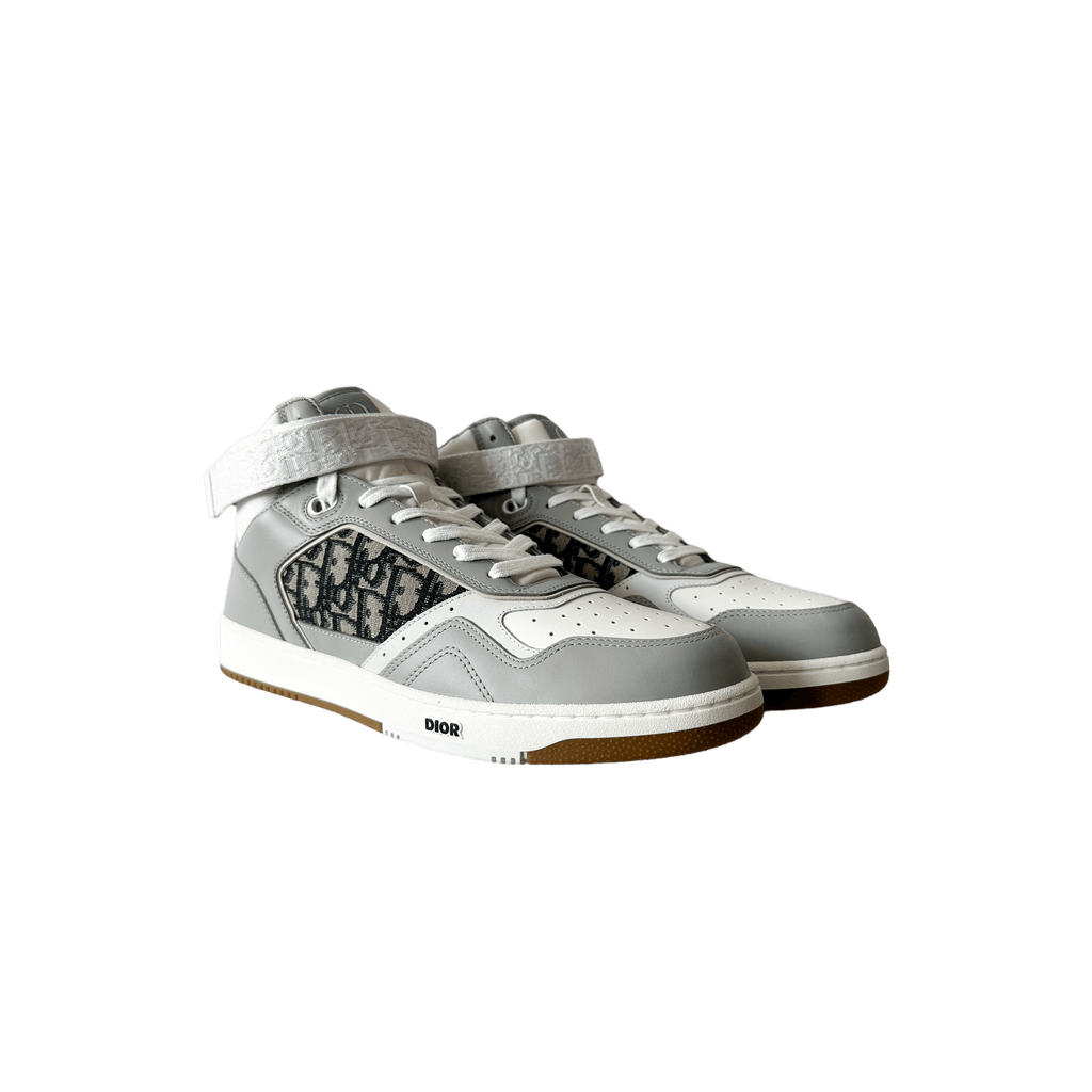 Dior Grey & White Oblique B27 Sneakers - Morely TrendsDior Type here:)