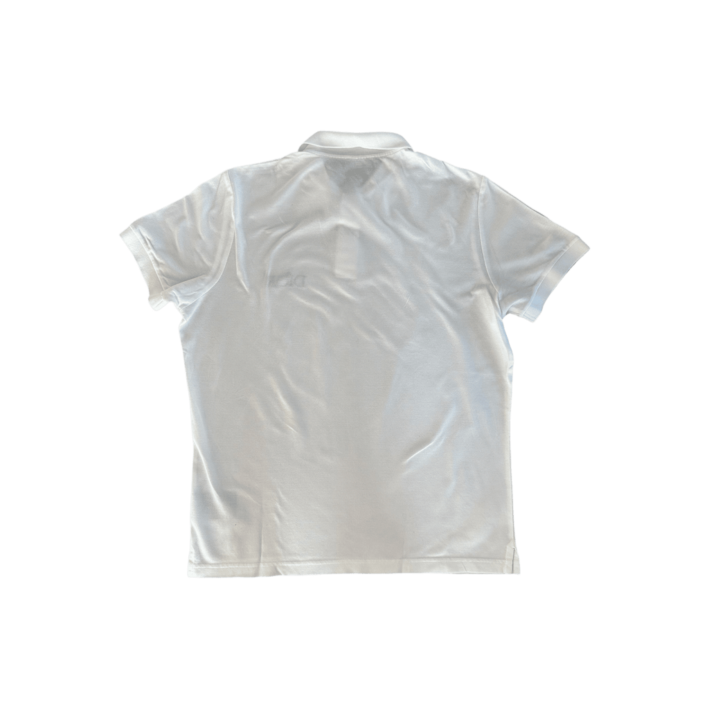 Dior Judy Blame White & Black Pin Embroidered Logo Polo T-Shirt - Morely TrendsDior Type here:)