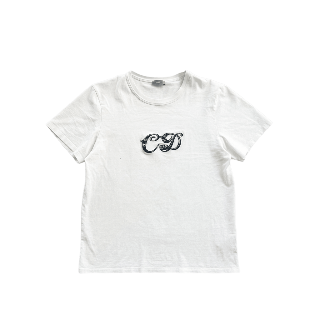 Dior Kenny Scharf White & Black Logo T-Shirt - Morely TrendsDior Type here:)