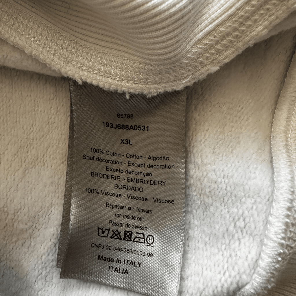 Dior Kenny Scharf White Embroidered Logo Hoodie - Morely TrendsDior Type here:)