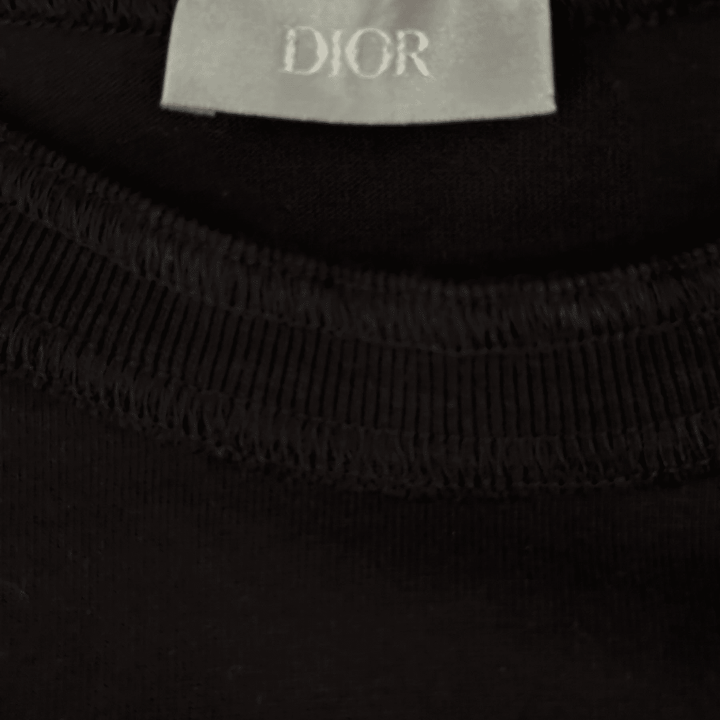 Dior Sacai Black Cotton & Nylon Embroidered Patch T-Shirt - Morely TrendsDior Type here:)