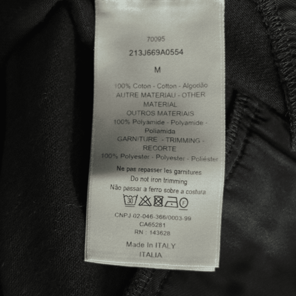 Dior Sacai Black Cotton & Nylon Embroidered Patch T-Shirt - Morely TrendsDior Type here:)