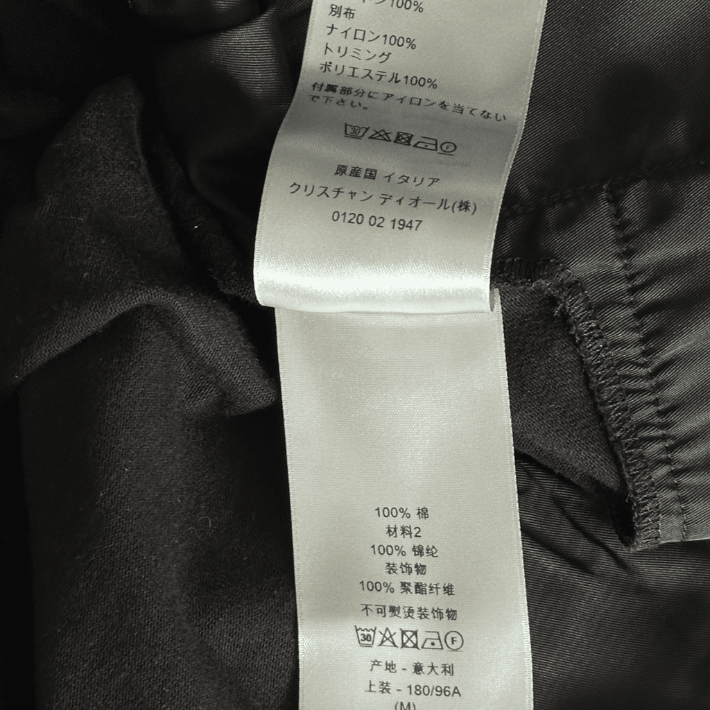 Dior Sacai Black Cotton & Nylon Embroidered Patch T-Shirt - Morely TrendsDior Type here:)