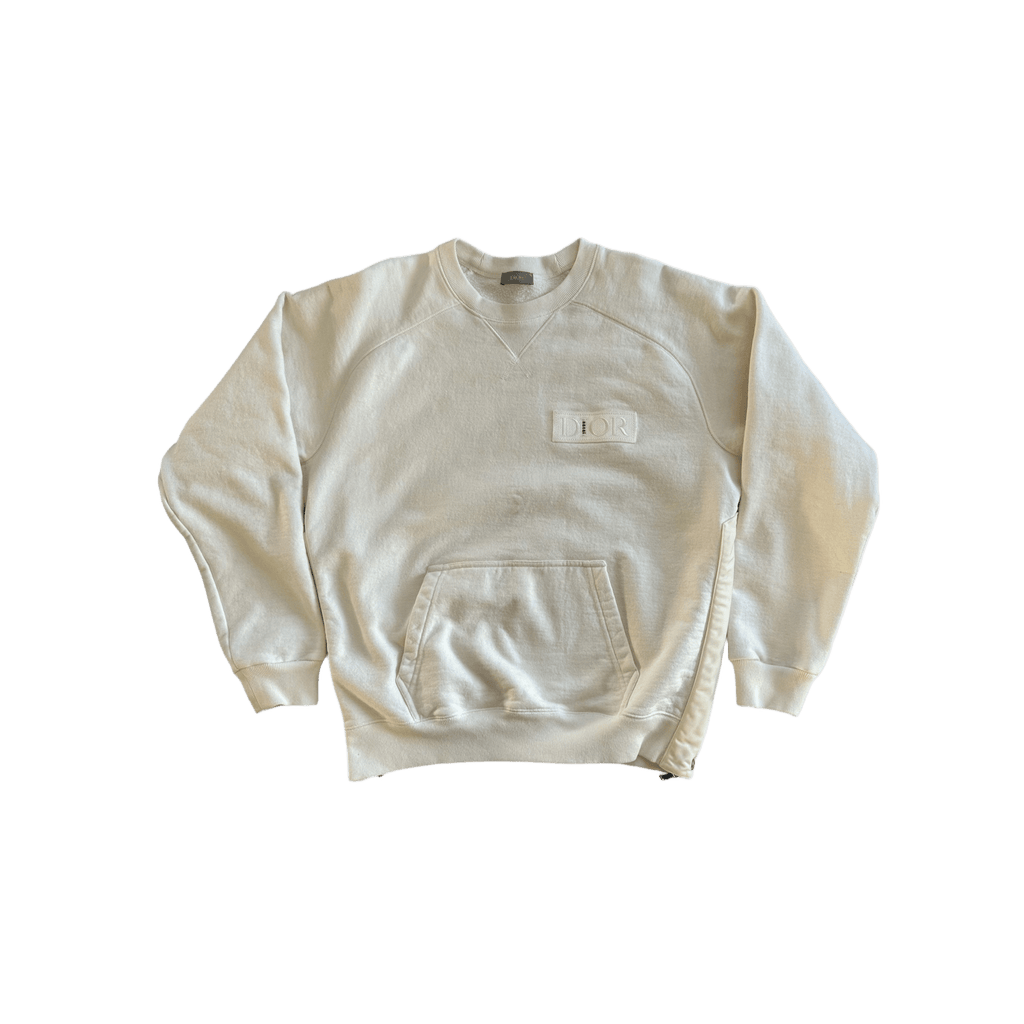 Dior Sacai White Embroidered Patch Sweater - Morely TrendsDior Type here:)