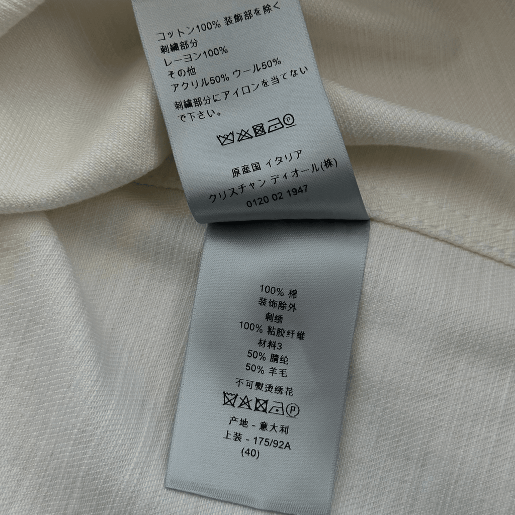 Dior Stussy Cream & Red Ox Logo Denim Button Up Shirt - Morely TrendsDior Type here:)
