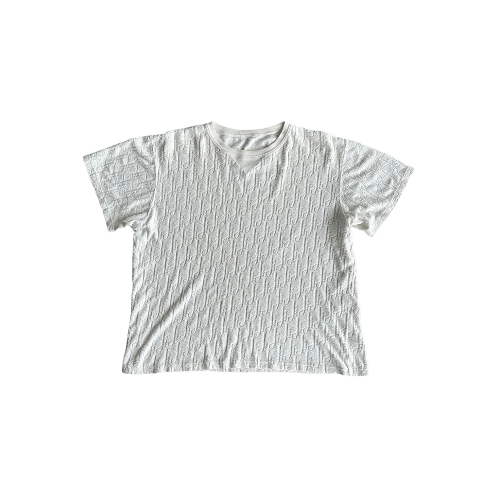Dior White Oblique Towel T-Shirt - Morely TrendsDior Type here:)