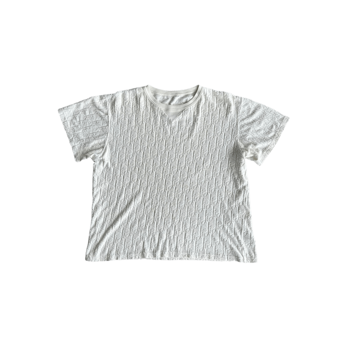 Dior — Dior White Oblique Towel T-Shirt