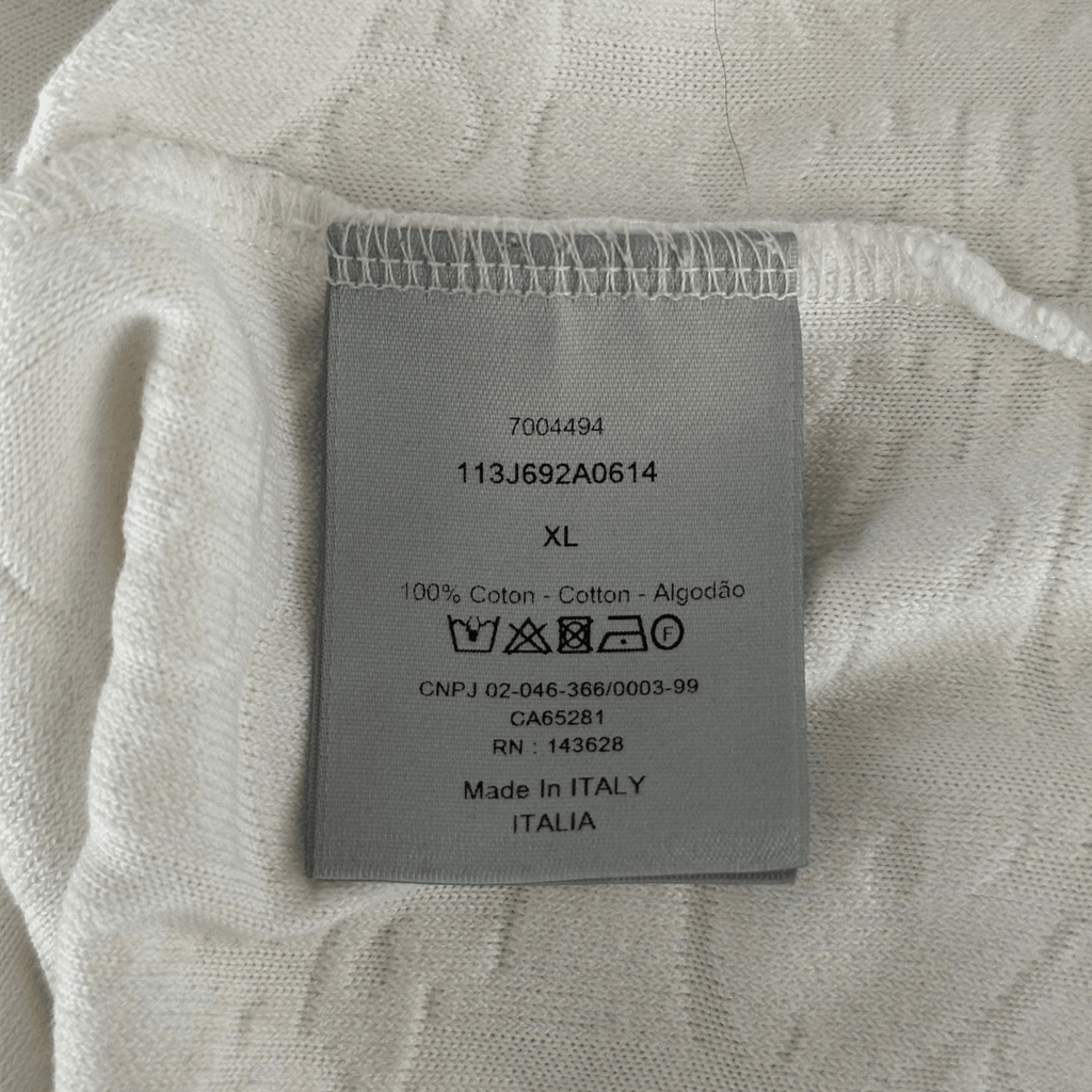 Dior White Oblique Towel T-Shirt - Morely TrendsDior Type here:)