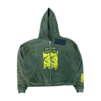 Enfants Riches Deprimes Green & Yellow Two Wars Within One Patchwork Thermal Zip Up Hoodie (Copy) - Morely TrendsEnfants Riches Deprimes Type here:)