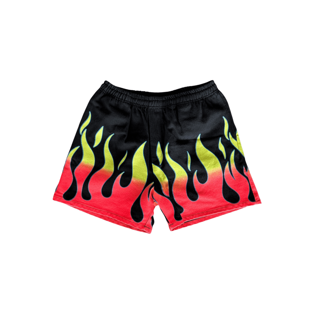 Gallery Dept Black & Multicolor Flame Graphic Zuma Shorts - Morely TrendsGallery Dept Type here:)