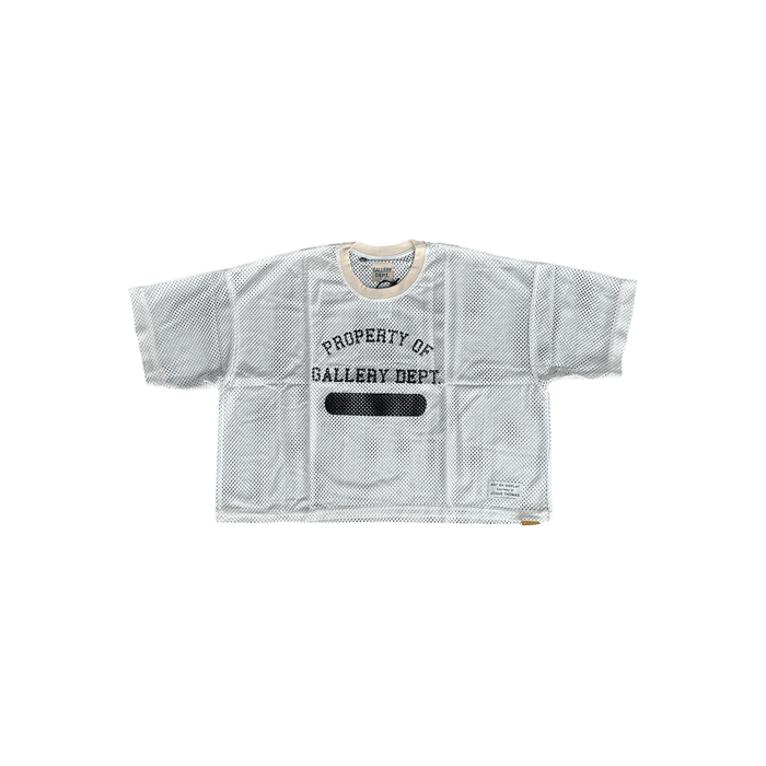 Gallery Dept — Gallery Dept White & Black Practice Mesh Jersey