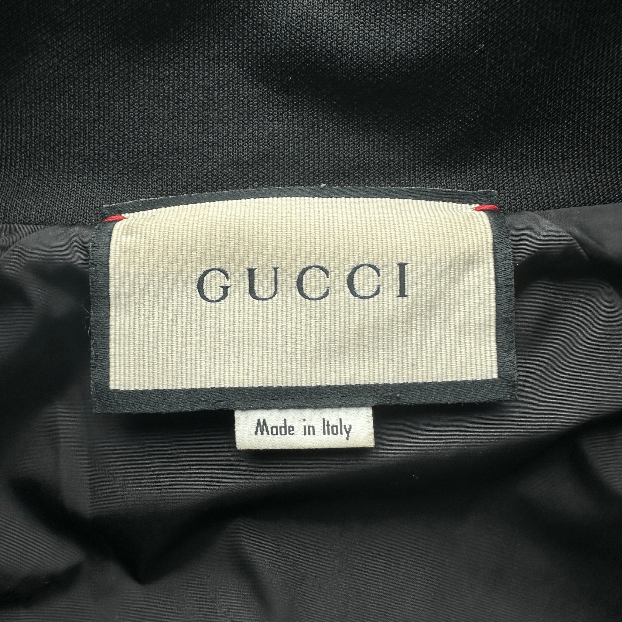 Gucci Black GG Monogram Striped Jacket - Morely TrendsGucci Type here:)
