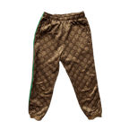 Gucci Tan Monogram Striped Track Pants - Morely TrendsGucci Type here:)