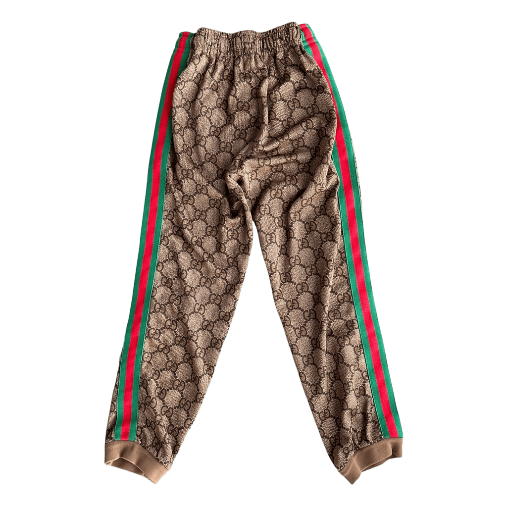 Gucci Tan Monogram Striped Track Pants - Morely TrendsGucci Type here:)