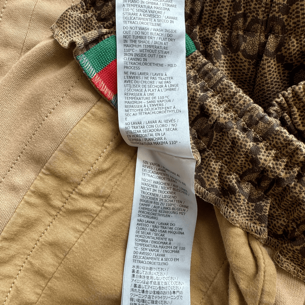 Gucci Tan Monogram Striped Track Pants - Morely TrendsGucci Type here:)