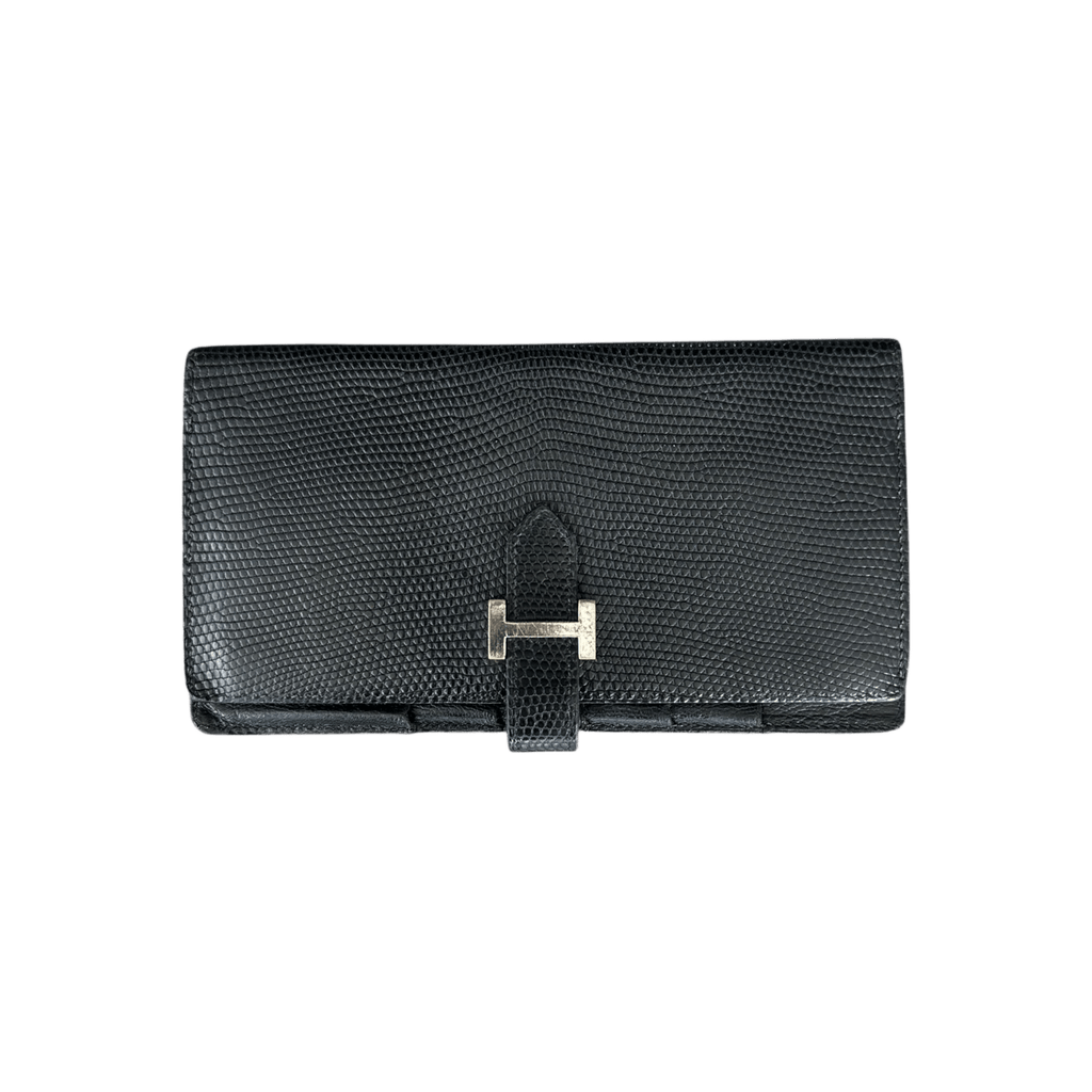 Hermes Black Lizard Bearn Wallet - Morely TrendsHermes Type here:)