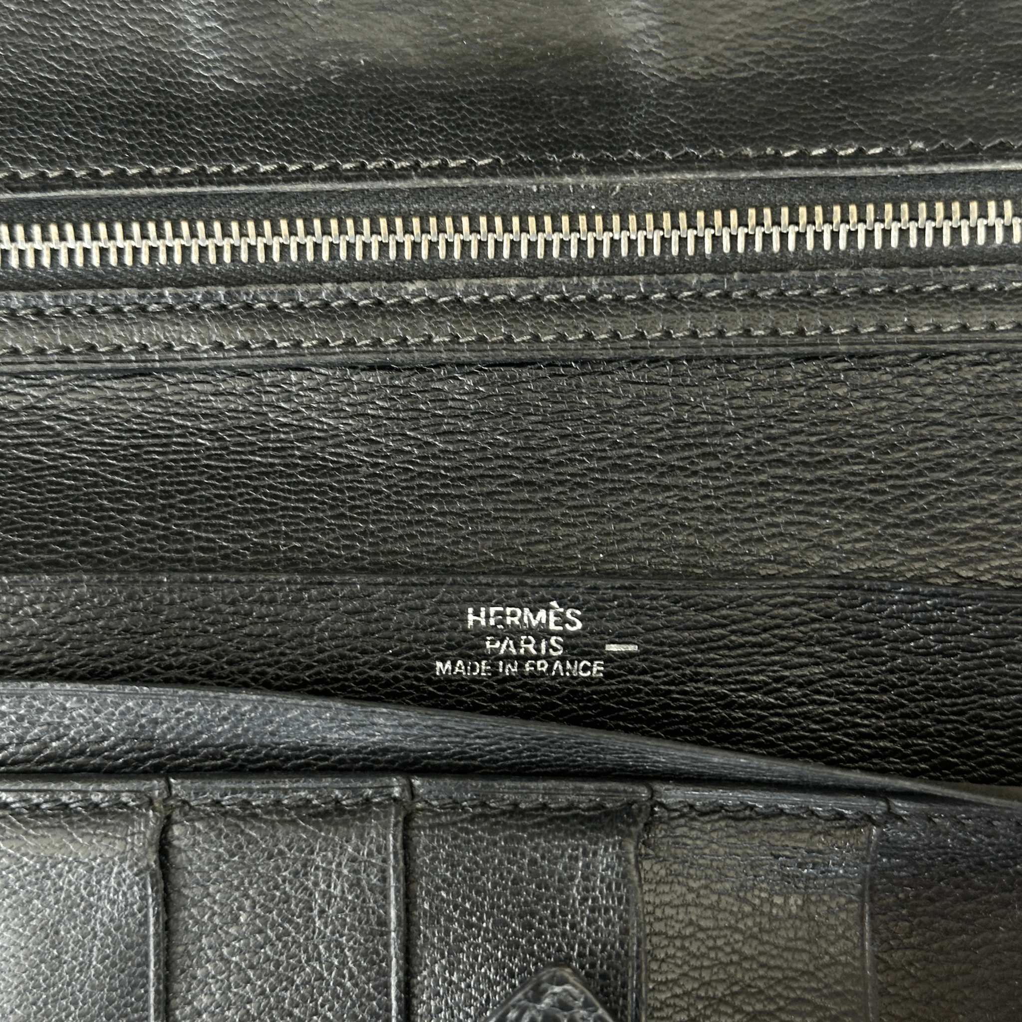 Hermes Black Lizard Bearn Wallet - Morely TrendsHermes Type here:)