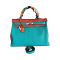 Hermes Blue & Multicolor Togo Retourne Kelly 35 - Morely TrendsHermes Type here:)
