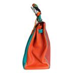 Hermes Blue & Multicolor Togo Retourne Kelly 35 - Morely TrendsHermes Type here:)