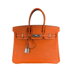Hermes Orange Epsom & Palladium Hardware Birkin 25 - Morely TrendsHermes Type here:)