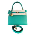 Hermes Vert Jade Epsom & Gold Hardware Kelly 28 - Morely TrendsHermes Type here:)