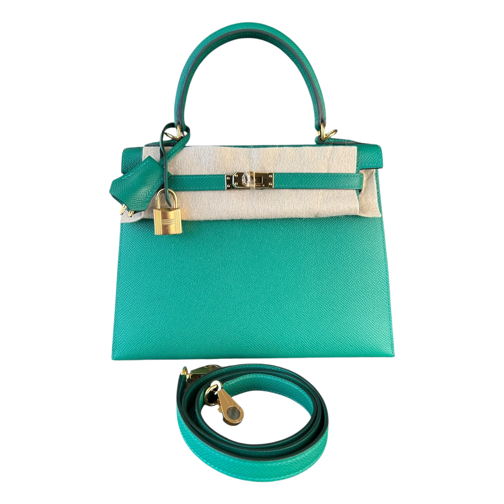 Hermes Vert Jade Epsom & Gold Hardware Kelly 28 - Morely TrendsHermes Type here:)