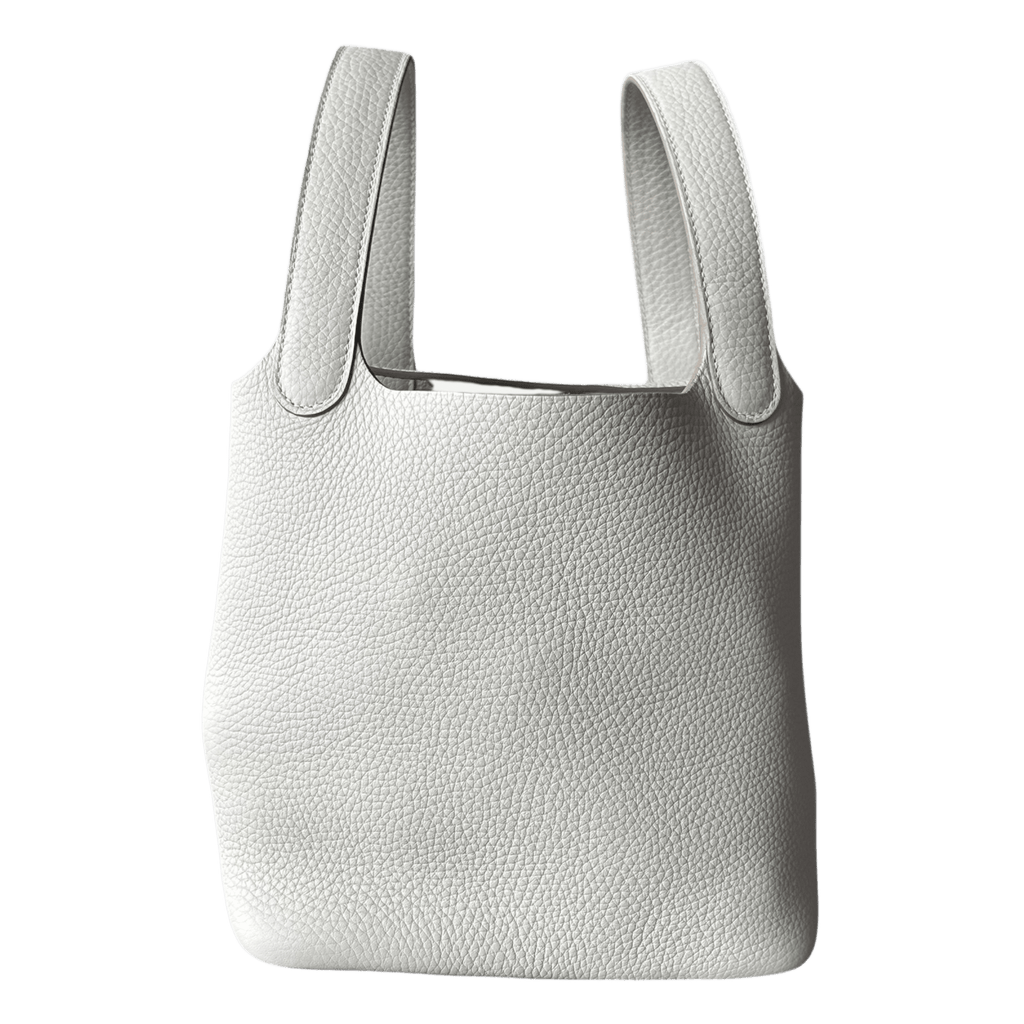Hermes White Clemence Picotin 18 - Morely TrendsHermes Type here:)