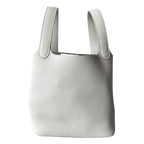 Hermes White Clemence Picotin 18 - Morely TrendsHermes Type here:)