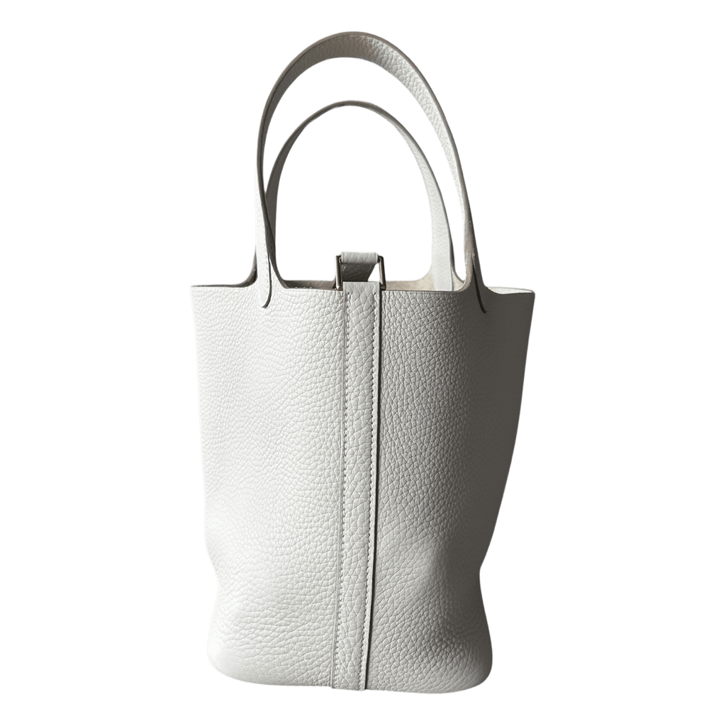 Hermes White Clemence Picotin 18 - Morely TrendsHermes Type here:)
