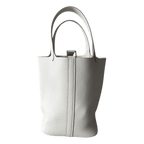 Hermes White Clemence Picotin 18 - Morely TrendsHermes Type here:)