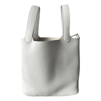 Hermes White Clemence Picotin 18 - Morely TrendsHermes Type here:)