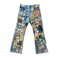 Kapital Blue Beautiful World Patch Flare Jeans - Morely TrendsKapital Type here:)
