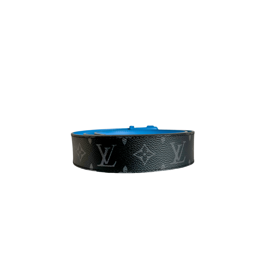 Louis Vuitton Black & Blue Monogram Reversible Belt - Morely TrendsLouis Vuitton Type here:)