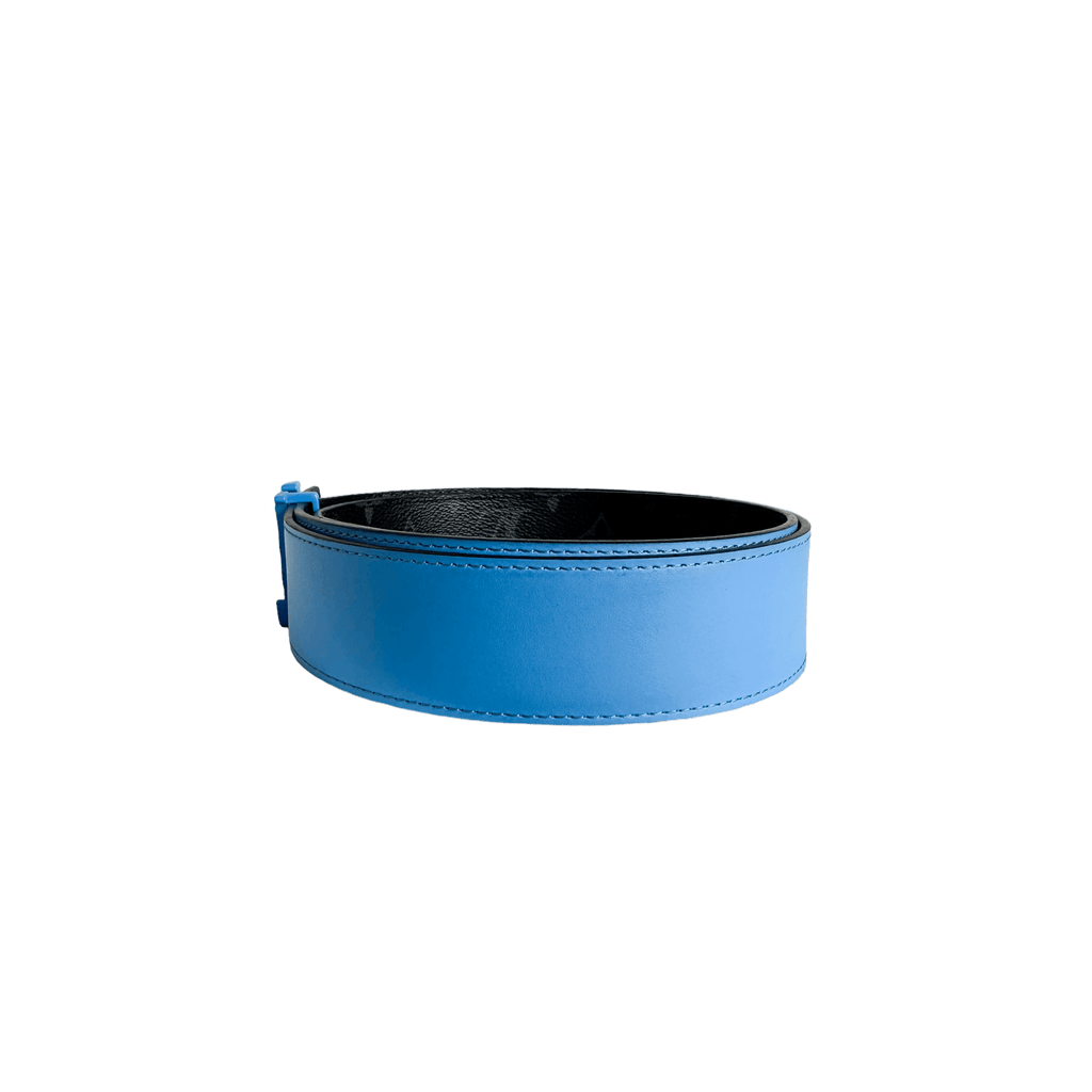 Louis Vuitton Black & Blue Monogram Reversible Belt - Morely TrendsLouis Vuitton Type here:)