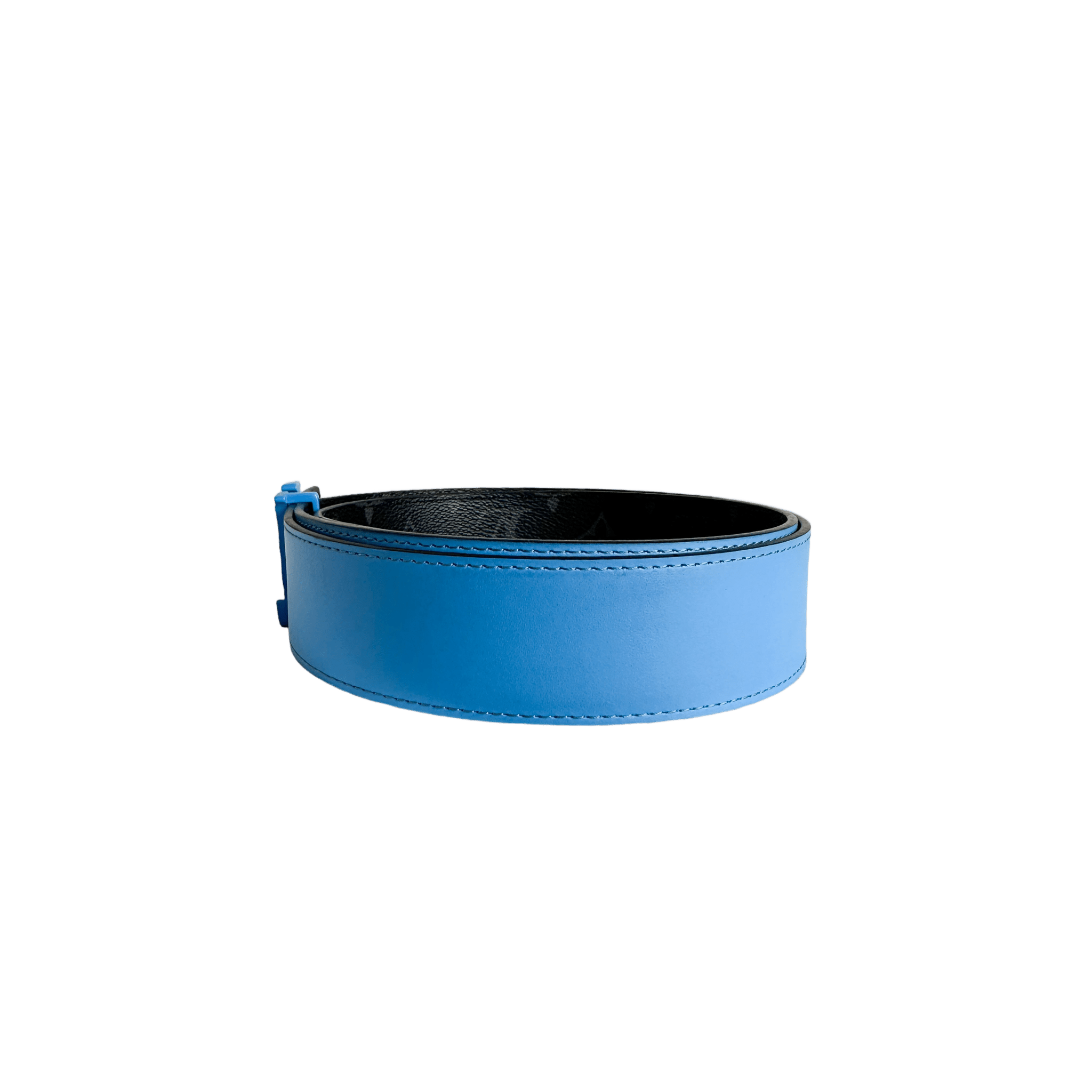 Louis Vuitton Black & Blue Monogram Reversible Belt - Morely TrendsLouis Vuitton Type here:)