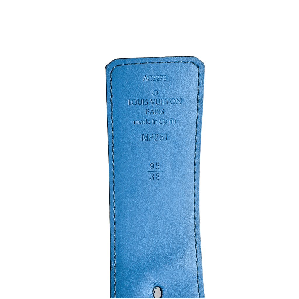 Louis Vuitton Black & Blue Monogram Reversible Belt - Morely TrendsLouis Vuitton Type here:)