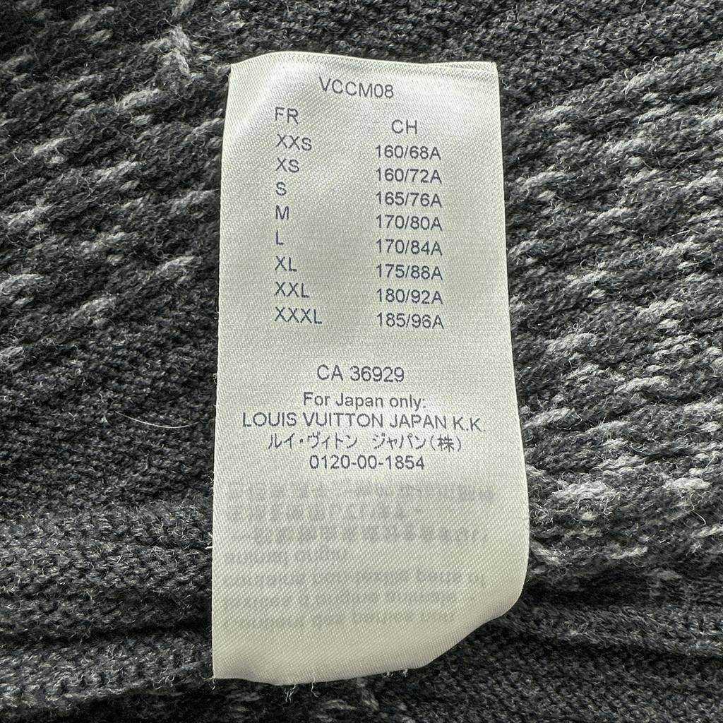 Louis Vuitton Black Damier Wool Cardigan - Morely TrendsLouis Vuitton Type here:)