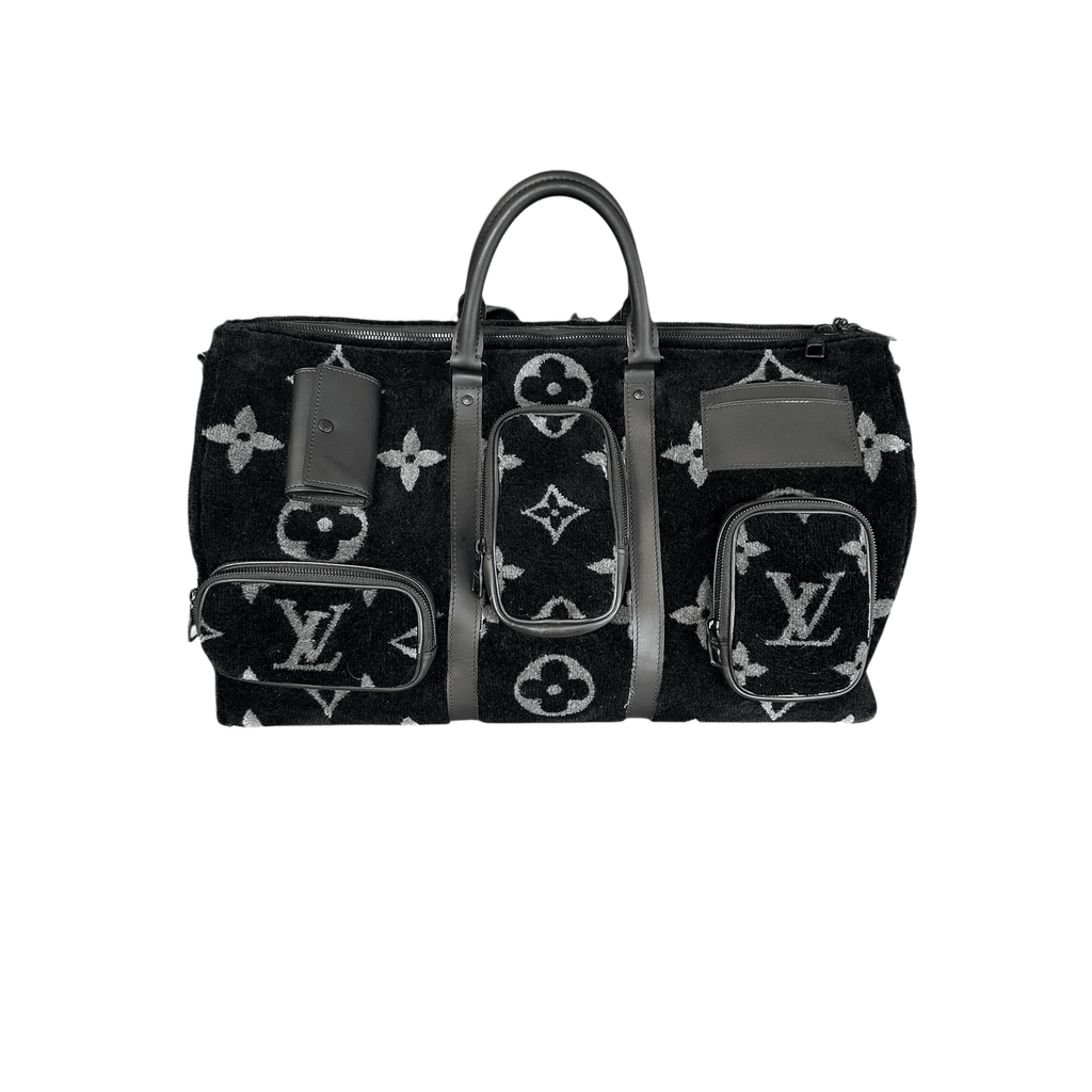 Louis Vuitton Black Monogram Tuffetage Keepall - Morely TrendsLouis Vuitton Type here:)