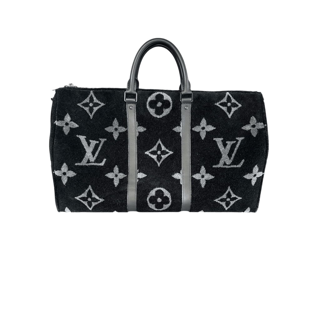 Louis Vuitton Black Monogram Tuffetage Keepall - Morely TrendsLouis Vuitton Type here:)