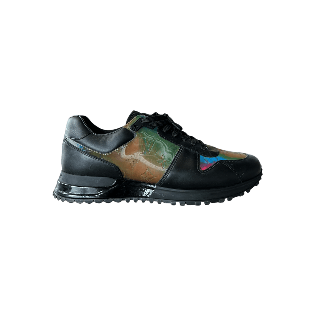 Louis Vuitton Black & Prism 2054 Monogram Iridescent Runaway Sneakers - Morely TrendsLouis Vuitton Type here:)