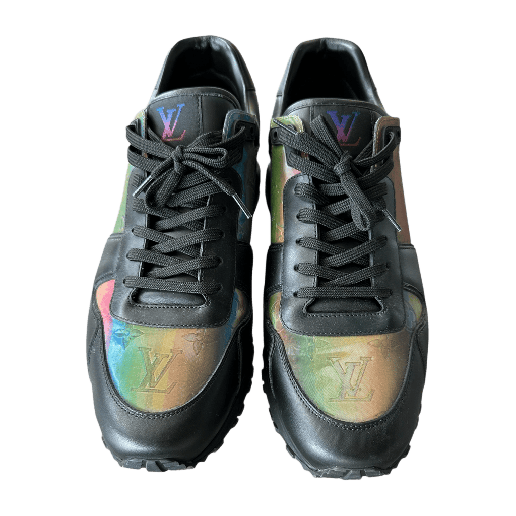 Louis Vuitton Black & Prism 2054 Monogram Iridescent Runaway Sneakers - Morely TrendsLouis Vuitton Type here:)