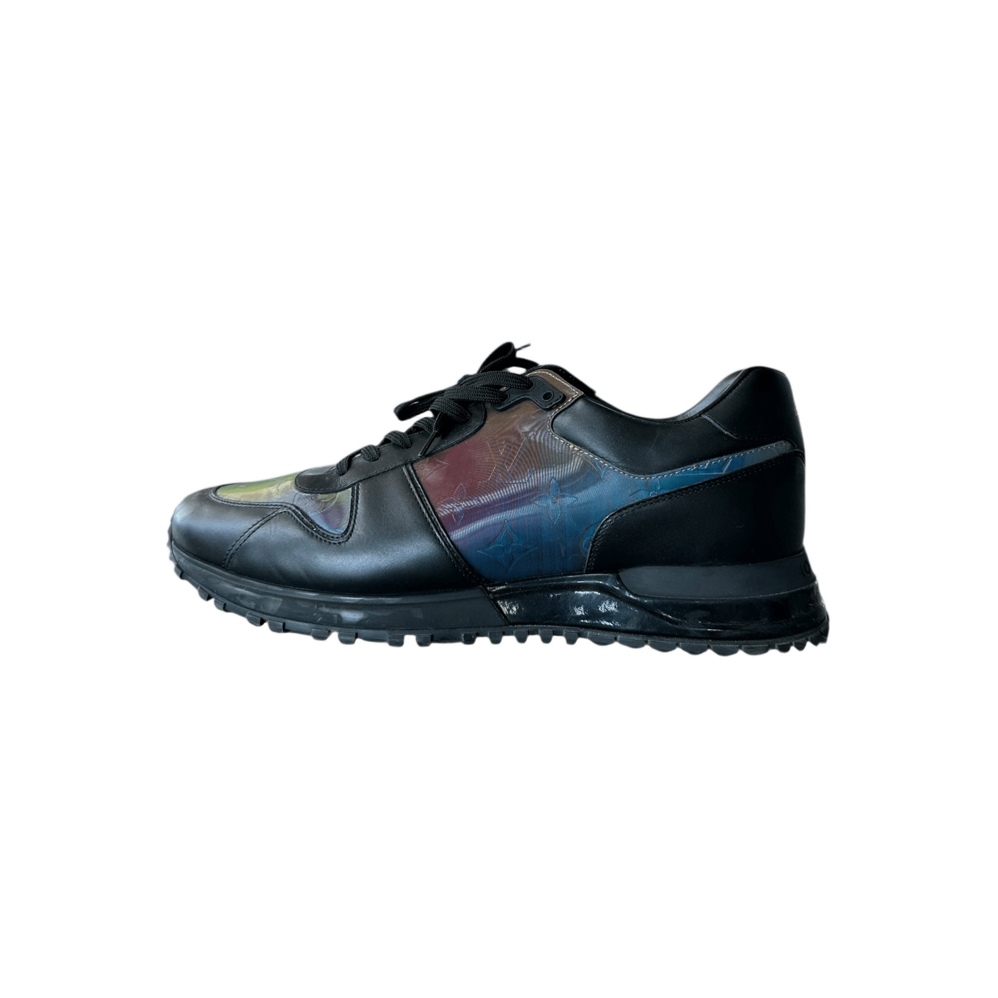 Louis Vuitton Black & Prism 2054 Monogram Iridescent Runaway Sneakers - Morely TrendsLouis Vuitton Type here:)