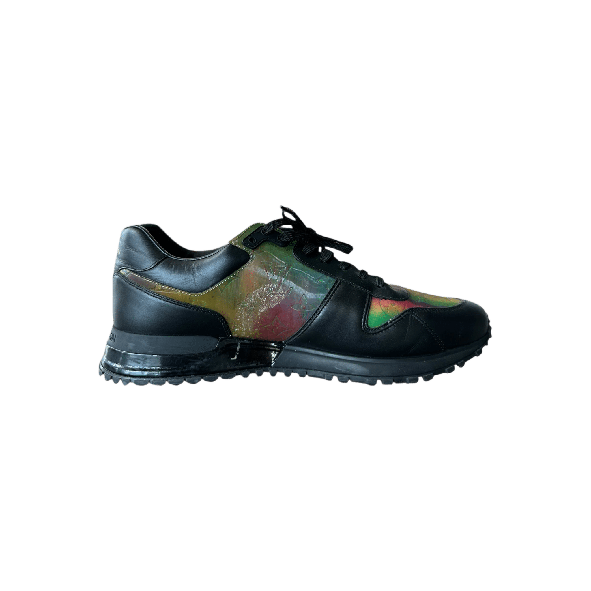 Louis Vuitton Black & Prism 2054 Monogram Iridescent Runaway Sneakers - Morely TrendsLouis Vuitton Type here:)