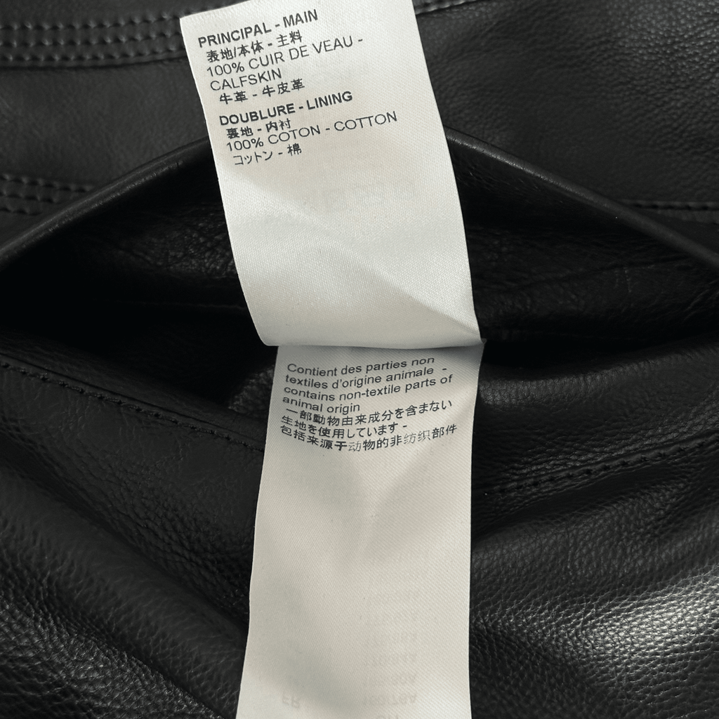 Louis Vuitton Black & White Chain Leather Trucker Jacket - Morely TrendsLouis Vuitton Type here:)