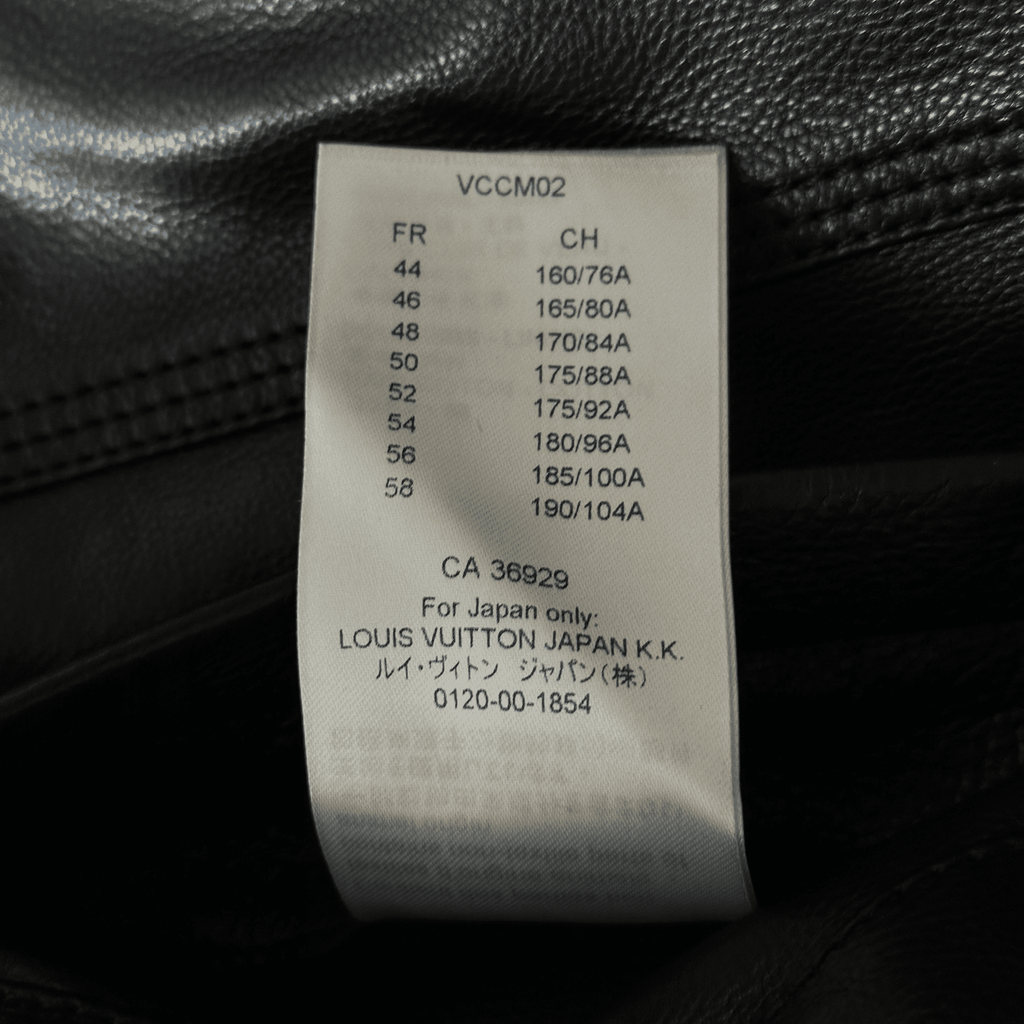 Louis Vuitton Black & White Chain Leather Trucker Jacket - Morely TrendsLouis Vuitton Type here:)